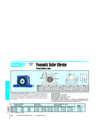 Thumbnail of document Data Sheet - PRV - Pneumatic Roller Vibrator